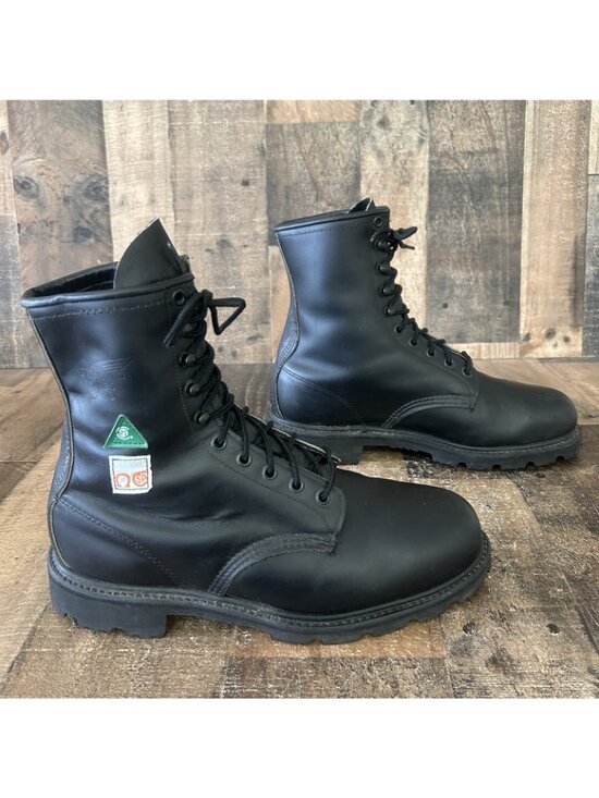 Red Wing Steel Toe Leather Lace Up Work Boots Mens 9.5 EE main image 7